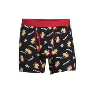 Holiday Time Men’s Boxer Brief Frosty Mug Size Small Small (28-30)